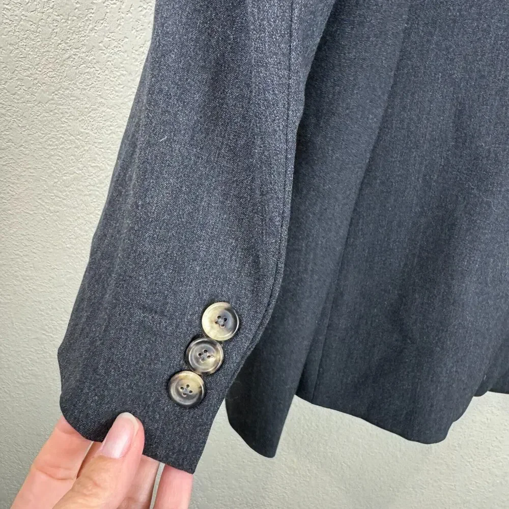 Piazza Sempione Mens Blazer Suit Jacket Size 44 Four Button Blue Front Pocket‎